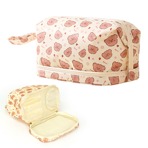 Sac de maquillage portable imperméable de haute qualité, simple, mignon, en polyester, pour un usage quotidien - Product Image 3