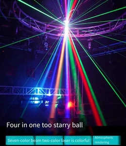 Haz de luz LED de 100W con cabezal móvil IP65 White Club DJ Disco Stage Effect 4 en 1 25W 4PCs by Space <span class=keywords><strong>Seven</strong></span> para iluminación de <span class=keywords><strong>discoteca</strong></span> y escenario - Product Image 5