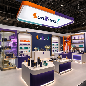 บูธแสดงน้ำหอมแบบพกพาสร้างเร็ว |   การประกอบแบบไม่ใช้เครื่องมือ |   ขาตั้งผ้าแบบยืดหดได้สำหรับงานแสดงสินค้าเครื่องสำอาง - Product Image 3
