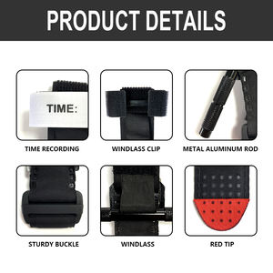 Gato de <span class=keywords><strong>torniquete</strong></span> de varilla de aluminio personalizado para primeros auxilios de emergencia médica al aire libre - Product Image 6