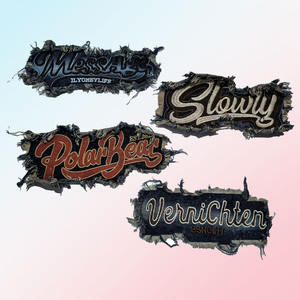 도매 천 패턴 사용자 정의 브랜드 로고 자수 패치 청바지 맞춤에 철 맞춤화 고생 자수 패치 까마귀 - Product Image 1