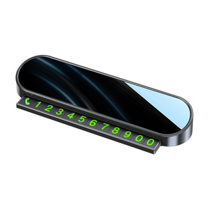 Plaque d'immatriculation temporaire magnétique lumineuse escamotable pour voiture 42x127mm – Dissimulation en un clic - Product Image 1