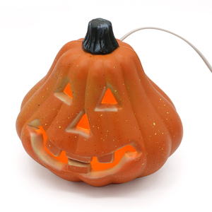 एलईडी लाइट हेलोलीन कद्दू लैंप प्लास्टिक जैक-ओ-लालटेन - Product Image 2