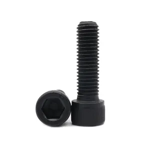 High Strength Metal Iron Socket Cap Head Screw Bolts Blackened Hexagonal M6 M7 M8 M10 Bolts Supplier