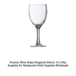 Copa de Vino Arcoroc Elegance Sherry 12 cl, Artículos de Bar para Restaurantes, Suministros para Hoteles, Venta al por Mayor - Product Image 2