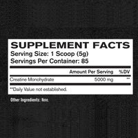 Complément en poudre de créatine monohydrate pour la récupération musculaire, la croissance musculaire, l'amélioration des performances et la force
