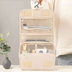 Sac de toilette portable de grande capacité pour les voyages 2025, multifonctionnel, imperméable, avec crochet pour suspendre les cosmétiques et le maquillage - Product Image 3