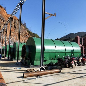 <span class=keywords><strong>Chaudière</strong></span> de pyrolyse de pneus usagés, machine de recyclage des pneus en huile combustible <span class=keywords><strong>avec</strong></span> moteur principal et composants de moteur - Product Image 3