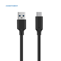 Câble USB3.0 10Gbps Type-C Câble USB a vers Type C 3.2 Gen2 Câble de transfert de données USB-C SSD Câble de disque dur 3A PD 60W Charge rapide