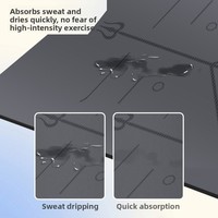 Maßgefertigte PU Naturkautschuk Yogamatte 183cm Länge 5mm Dicke Schnelltrocknend Rutschfest Geräuscharm Unisex Fitness Zuhause Meditation Pilates