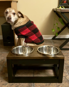 Supporto Rialzato per Ciotole per Cani, Alzata per Ciotole in Legno con Cassetto - Product Image 2