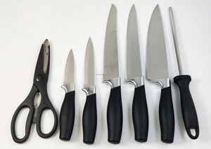 Ensemble <span class=keywords><strong>de</strong></span> couteaux <span class=keywords><strong>de</strong></span> <span class=keywords><strong>cuisine</strong></span> professionnels <span class=keywords><strong>de</strong></span> qualité supérieure avec bloc en bois, ensemble <span class=keywords><strong>de</strong></span> couteaux en acier inoxydable - Product Image 6