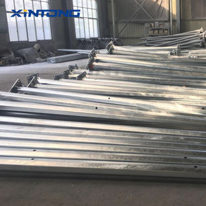 Poteaux galvanisés à chaud de 8m, 9m, 10m, 11m, 12m, poteaux d'éclairage à bras simple ou double, poteaux d'éclairage extérieurs octogonaux coniques - Product Image 6