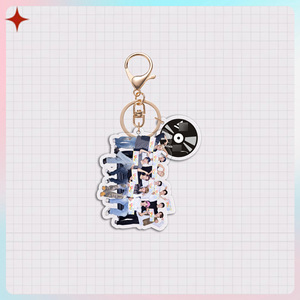 Porte-clés en acrylique style dessin animé Kpop en gros : SK, BP, <span class=keywords><strong>Gidle</strong></span>, TW, IVE – Pendentif lumineux - Product Image 2
