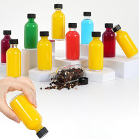 Bouteilles en verre miniatures de 60 ml avec couvercle à vis en métal, bouteilles transparentes pour jus, shots de gingembre, huiles essentielles, approvisionnement en gros auprès du fabricant
