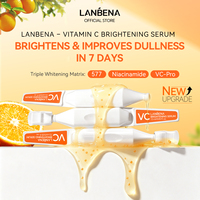 Sérum éclaircissant anti-taches Lanbena à la vitamine C, ampoule monodose pour le soin de la peau