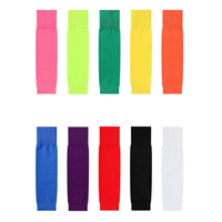 Manchon de Compression Multicolore Élastique pour Mollet, Support pour Adultes et Jeunes, Protège-Tibias, Chaussettes de Football, Protection de Jambe