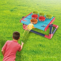 Jeu de lancer de balles pliable à 3 niveaux pour adultes, enfants et fêtes de famille