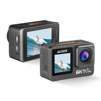 Caméra d'action à double écran 6k D 50MP EIS Caméra d'action portable Personnalisation Wifi