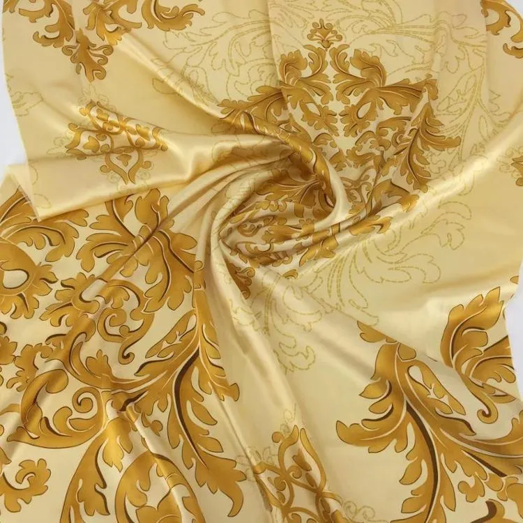 Advanced home textile fabric 100% silk satin fabric printed for silk garment fabric