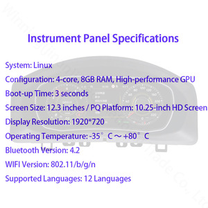Dụng cụ hiển thị bảng điều khiển đo hiển thị cho <span class=keywords><strong>VW</strong></span> Volkswagen Tiguan 2009-2016 pq35 5N/AX 2009 2010 2012 2013 2014 2015 2016 - Product Image 4
