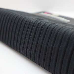 中国供应商弹力针织340gsm重量级罗纹棉涤纶氨纶宽罗纹女式针织面料定制 - Product Image 2