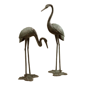 Statue de grue en bronze toute neuve pour la décoration de jardin extérieur - Product Image 6