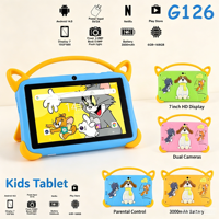 Nueva Tableta Educativa G126 con Android 14, Procesador de Cuatro Núcleos, Pantalla Capacitiva, Wifi, 6GB + 128GB, Táctil, para Educación y Juegos