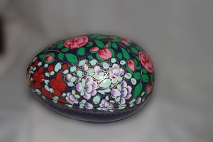 High Quality Kashmiri Paper Mache <b>Easter</b> <b>Egg</b> Shaped Home Decor <b>Boxes</b> Handicraft From India with Festive Touch - Product Image 4