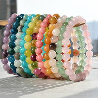 2024 nouveau Top-One variété pierre naturelle 8Mm Agate cristal Tourmaline perles pour Bracelet faisant femmes hommes charme bijoux en gros