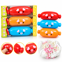Jouet Squishy Hot Dog en forme de Saucisse de Porc, style blocs de construction, à remontée lente, anti-stress, jouet sensoriel, cadeau fantaisie, vente en gros