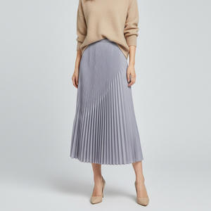 Falda Maxi Plisada para Mujer PY, Cintura Natural, Casual, Ecológica, Transpirable, Diseño de Moda Holgado y Delgado de 2 Piezas para Verano, Venta en Línea - Product Image 1