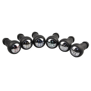 Pommeau de levier de vitesse de voiture, 5 vitesses, en plastique noir, ergonomique, pour Peugeot 307 207 206 Citroën - Product Image 1