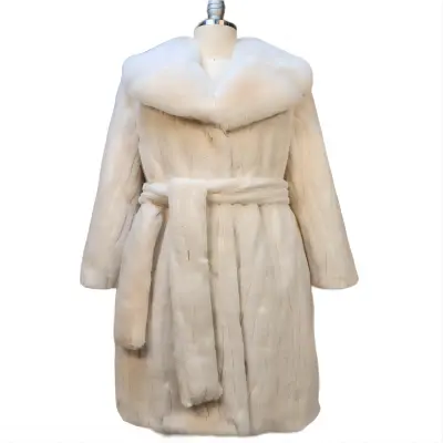 Hot Sell Women Anti-Wrinkle Fashion Plush Fake Fur Jacket Fluffy Ladies Faux Mink Fur Long Coat