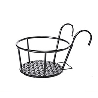 Plante en pot en fer métallique suspendue lierre vert pot de fleur balcon panier de fleurs