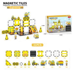 EPT di alta qualità giocattoli per bambini set educativi magnetici da costruzione mattonelle magnetiche giocattoli blocco magnete con la figura - Product Image 6