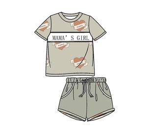 Set di <span class=keywords><strong>Abbigliamento</strong></span> per Ragazze con Motivo <span class=keywords><strong>Mamma</strong></span> per la Festa della <span class=keywords><strong>Mamma</strong></span>, Outfit Boutique Smock Fatto a Mano, Maniche Corte, Alta Qualità - Product Image 5