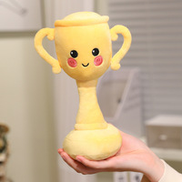 Nouvelle Peluche Créative en Forme de Trophée, Coussin, Cadeau de Remise de Diplôme pour Étudiants, Logo Personnalisé, Polyester, Coton PP