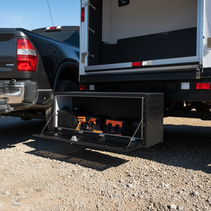 Boîte à outils en aluminium pour sous-châssis de camion, 60 x 24 x 24, verrouillable, étanche, pour rangement d'outils de remorque et de camping-car - Product Image 2