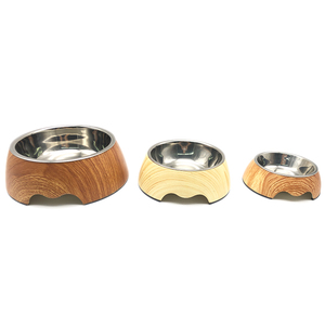 Grosir mangkuk melamin bulat ramah lingkungan baja tahan karat makanan lambat kucing anjing peliharaan - Product Image 3