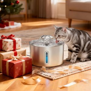 Fontaine à eau automatique pour animaux de compagnie ultra-silencieuse de 2,2 L avec filtration multi-étapes sans BPA, distributeur d'eau pour chats et chiens pour plusieurs animaux - Product Image 4