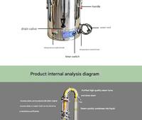 Distillateur d'huiles essentielles portable électrique 20L/30L/50L pour usage domestique, en acier inoxydable, à vide, pour hydrolat de rose et huile essentielle de lavande