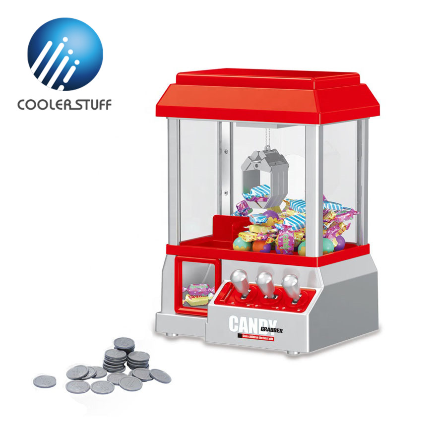 Захватывающая кукла Coolerstuff B/O на батарейках, машина для конфет, зажим для игрушек, кукольная машина с 24 монетами, игрушки, захват для конфет