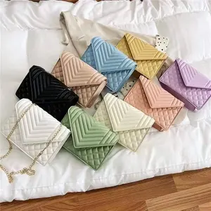 Leder Umhängetaschen für Frauen Mode Frauen Hochwertige Handtaschen China Großhandel PU Damen Umhängetasche Kette Handtaschen