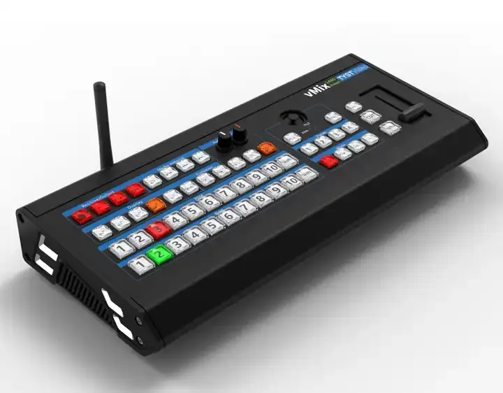 Conmutador de vídeo portátil de 20 canales Tystvideo de alta calidad, mezclador de vídeo vMix, conmutador de control de vídeo
