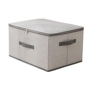 透明な長方形の衣類収納ボックス、家庭用オックスフォード布製オーガナイザー、折りたたみ式、和風、60-70L、大容量 - Product Image 6