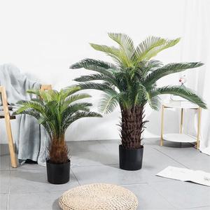 ホット販売リビングルームの装飾CycasRevolutaヤシの木人工サゴヤシ家の装飾のためのプラスチック製のCycas盆栽植物 - Product Image 2