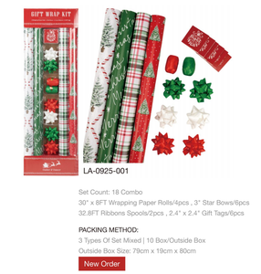 Vietnam Sourcing EUDR BSCI SMETA ISO9001 Compliant Custom <b>Christmas</b> <b>Gift</b> <b>Wrapping</b> <b>Paper</b> Roll for US Supermarkets projects - Product Image 1