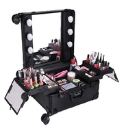 Coiffeuse à roulettes professionnelle degrés, valise de maquillage légère, mobile, coiffeuse, tendance, fabrication, personnalisée, pour artiste