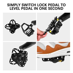 Pedal de Bicicleta para Convertir a Pedal Plano, Placa de Pedal de Aleación de Aluminio, Compatible con Bicicleta de Carretera <span class=keywords><strong>SPD</strong></span>/Bicicleta de Montaña <span class=keywords><strong>SPD</strong></span>/Bicicleta de Carretera KEO - Product Image 2